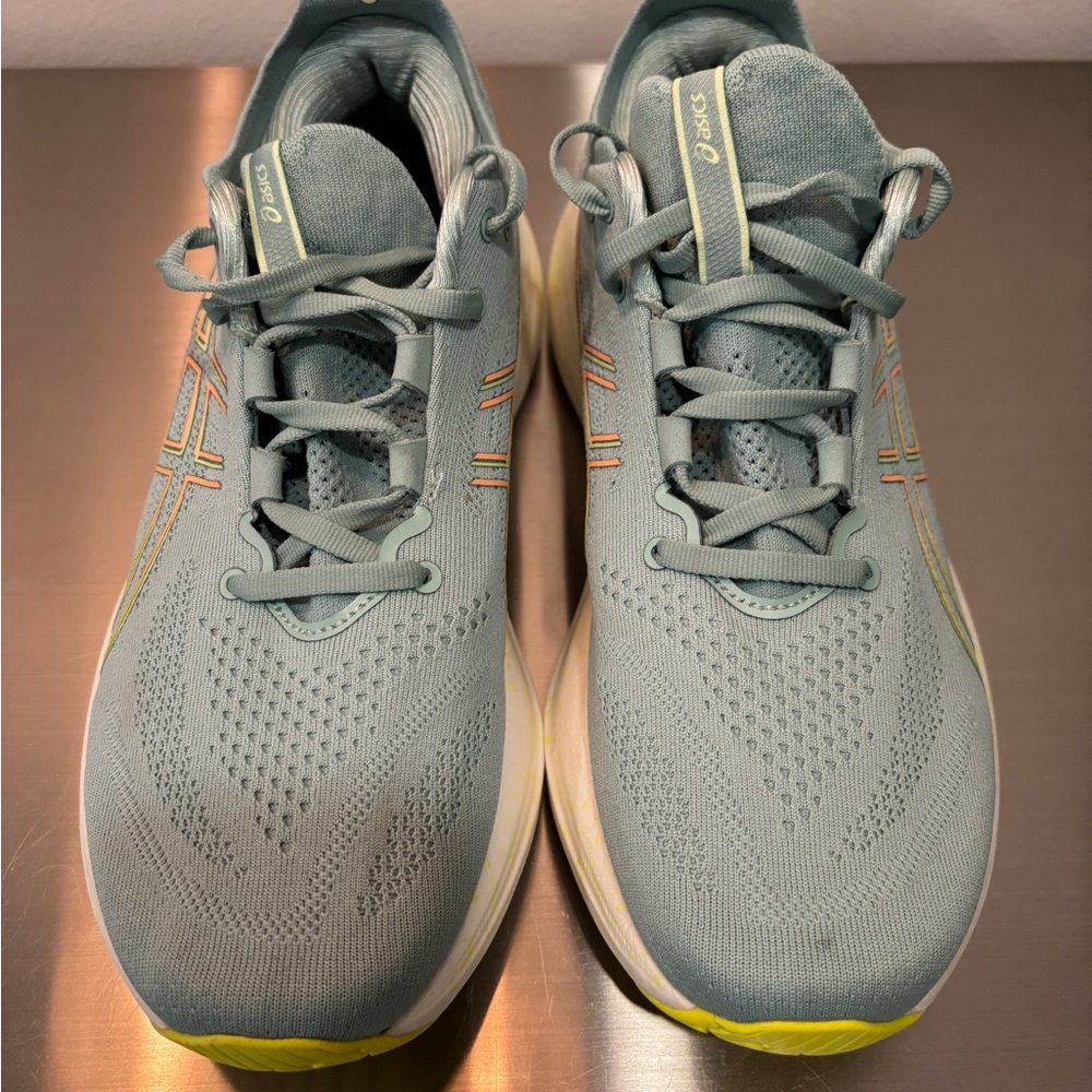 Asics Gel Nimbus Sz 10 light green GREAT condition - Picture 10 of 11